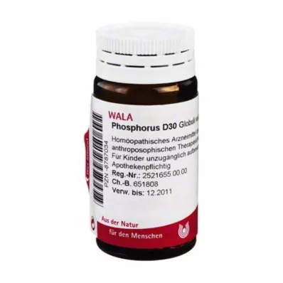 PHOSPHORUS D 30 glóbulos, 20 g PHOSPHORUS D 30 glóbulos, 20 g