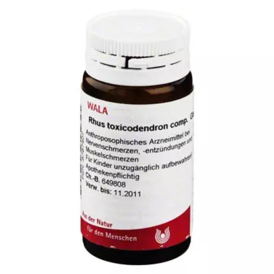 RHUS TOXICODENDRON COMP Globules, 20 g RHUS TOXICODENDRON COMP Globules, 20 g