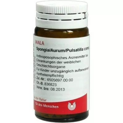 SPONGIA/AURUM/Pulsatilla comp. glóbulos, 20 g