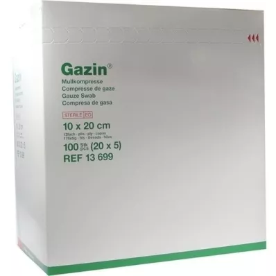 GAZIN Gaze comp. 10x20 cm estéril 12x extra grande, 20X5 pcs