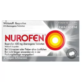 NUROFEN Ibuprofeno 400 mg comprimidos revestidos, 24 unid