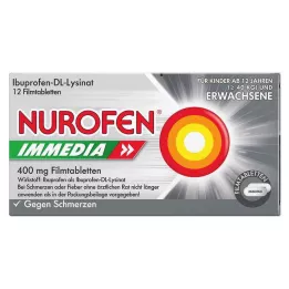 NUROFEN Immedia 400 mg comprimidos revestidos por película, 12 unid