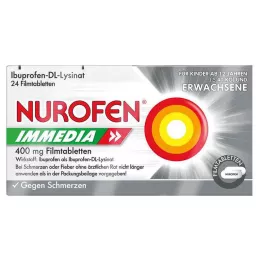NUROFEN Immedia 400 mg comprimidos revestidos por película, 24 unid