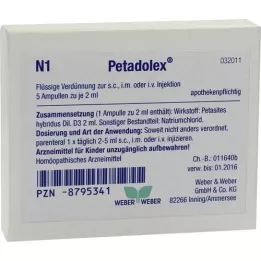 PETADOLEX Ampolas, 5X2 ml