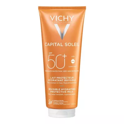 Loção Protetora Solar Vichy Capital Soleil LSF FPS 50+ para rosto e corpo, 300 ml