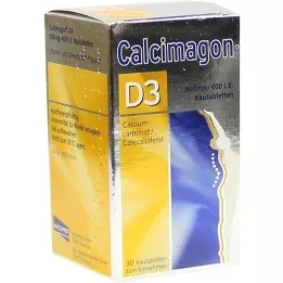 CALCIMAGON D3 Comprimidos para mastigar, 30 cápsulas
