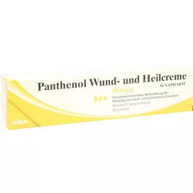 Ferida com pantenol e creme cicatrizante Jenapharm, 50 g Ferida com pantenol e creme cicatrizante Jenapharm, 50 g
