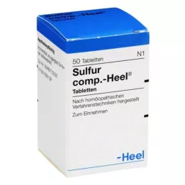 SULFUR COMP.Comprimidos para o calcanhar, 50 unidades