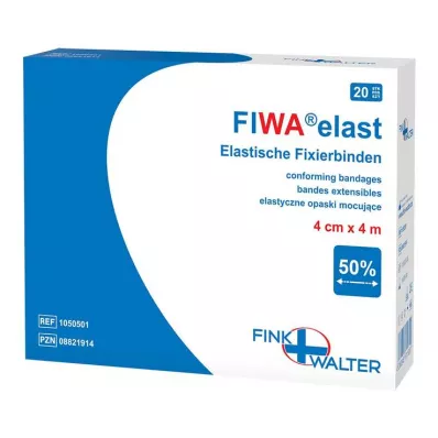 Ligadura de fixação elástica 4 cm x 4 m solta, 1X20 un Ligadura de fixação elástica 4 cm x 4 m solta, 1X20 un