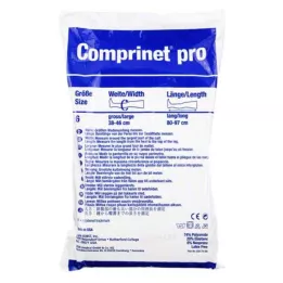 COMPRINET meia profissional de perna comprida tamanho 6 branca, 2 unid