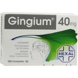GINGIUM Comprimidos revestidos por película de 40 mg, 120 unidades