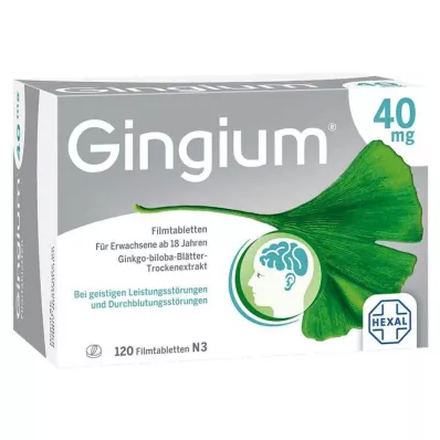 GINGIUM Comprimidos revestidos por película de 40 mg, 120 unidades