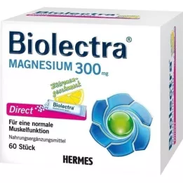 BIOLECTRA Magnésio 300 mg Direct Lemon Sticks, 60 unid