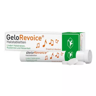Pastilhas para garganta GeloRevoice toranja mentol para rouquidão & perda de voz, 20 unidades Pastilhas para garganta GeloRevoice toranja mentol para rouquidão & perda de voz, 20 unidades