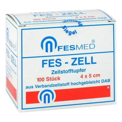 Swab de celulose Fes Zell 4x5, 100 un