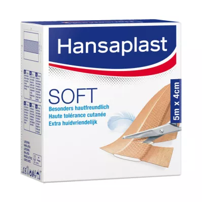 Hansaplast Gesso Suave rolo 5mx4cm, 1 un