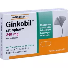 GINKOBIL-ratiopharm 240 mg comprimidos revestidos por película, 30 unid