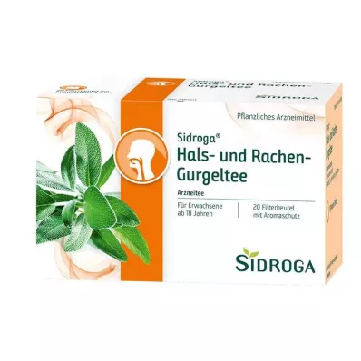 SIDROGA Sacos de filtro de chá para gargarejos e garganta, 20X2,5 g