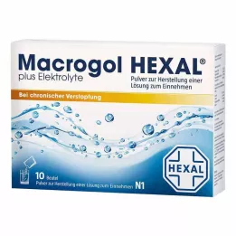 MACROGOL HEXAL mais electrólitos Plv.z.H.e.L.z.E., 10 unid