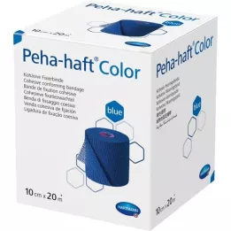 PEHA-HAFT Fita de fixação colorida sem látex 10 cmx20 m azul, 1 unid
