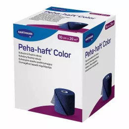 PEHA-HAFT Fita de fixação colorida sem látex 10 cmx20 m azul, 1 unid
