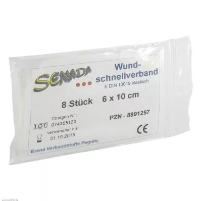 SENADA Pensos para feridas 6x10 cm, 8 unidades SENADA Pensos para feridas 6x10 cm, 8 unidades