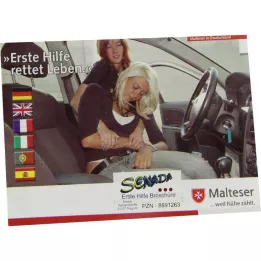 SENADA Folheto de primeiros socorros, 1 peça