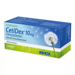 CETIDEX Comprimidos revestidos por película de 10 mg, 100 unidades
