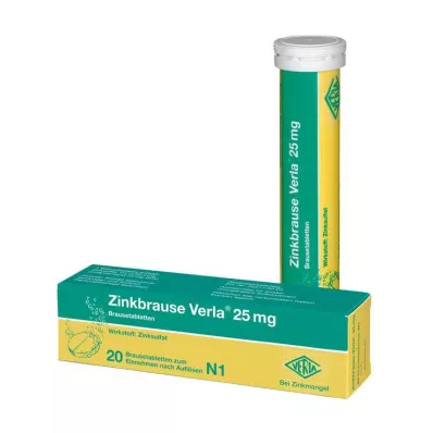 Zinco efervescente Verla® 25 mg comprimidos efervescentes, 20 unid
