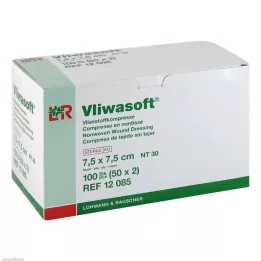 VLIWASOFT Compressas não tecidas 7,5x7,5 cm estéreis 6l, 50X2 pcs