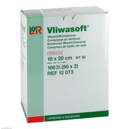 VLIWASOFT Compressas de não-tecido 10x20 cm estéreis 6l, 50X2 pcs