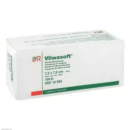 VLIWASOFT Compressas não tecidas 7,5x7,5 cm não estéreis 6l, 100 pcs
