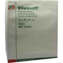 VLIWASOFT Compressas de tecido não tecido 10x20 cm não estéreis 6l, 100 unidades