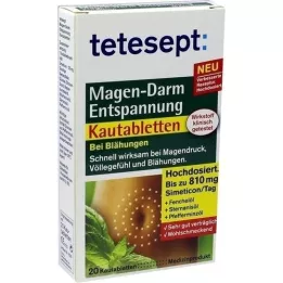 TETESEPT Comprimidos mastigáveis de relaxamento gastrointestinal, 20 unidades