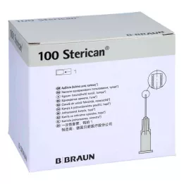 STERICAN Cânulas 27 G 0,4x25 mm sem corte, 100 unidades