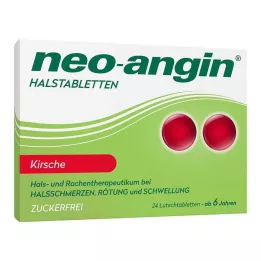 NEO-ANGIN Pastilhas para a garganta de cereja, 24 unid