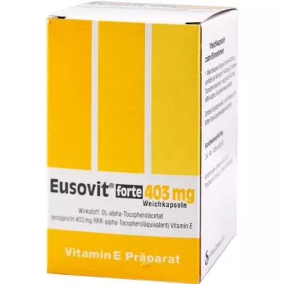 Eusovit forte 403 mg cápsulas moles, 50 unid Eusovit forte 403 mg cápsulas moles, 50 unid