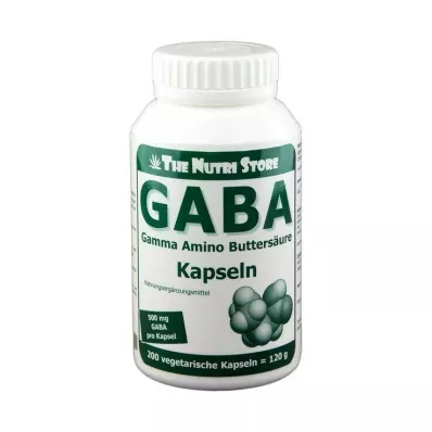 Cápsulas vegetais Gaba 500 mg, 200 unidades