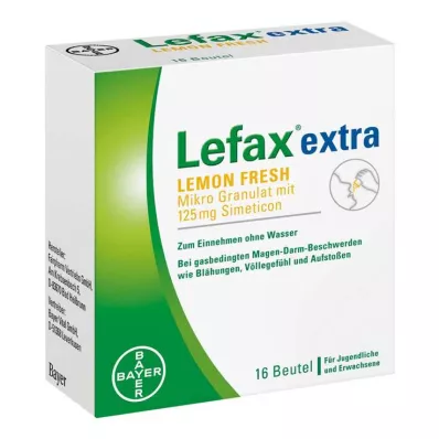 Lefax extra limão fresco granulado, 16 unidades