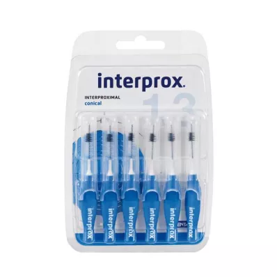 Escova interdental cônica azul Interprox reg Blis, 6 peças Escova interdental cônica azul Interprox reg Blis, 6 peças