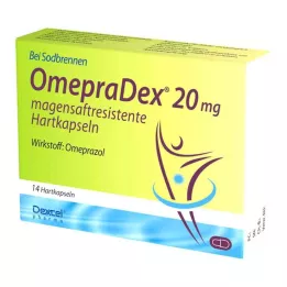OMEPRADEX Cápsulas duras gastro-resistentes de 20 mg, 14 unidades