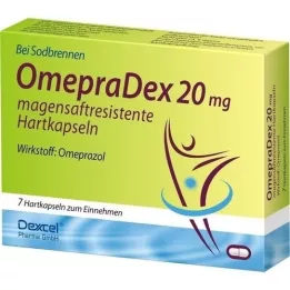 OMEPRADEX Cápsulas duras gastro-resistentes de 20 mg, 7 unidades