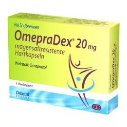 OMEPRADEX Cápsulas duras gastro-resistentes de 20 mg, 7 unidades
