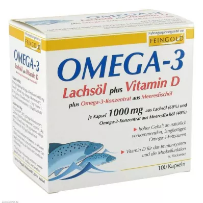 OMEGA-3 LACHSÖL mais Vit.D mais Omega-3 Conc. cápsulas, 100 unid OMEGA-3 LACHSÖL mais Vit.D mais Omega-3 Conc. cápsulas, 100 unid