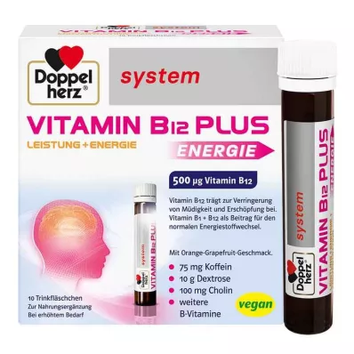 DOPPELHERZ Ampolas de bebida do sistema Vitamin B12 Plus, 10X25 ml DOPPELHERZ Ampolas de bebida do sistema Vitamin B12 Plus, 10X25 ml