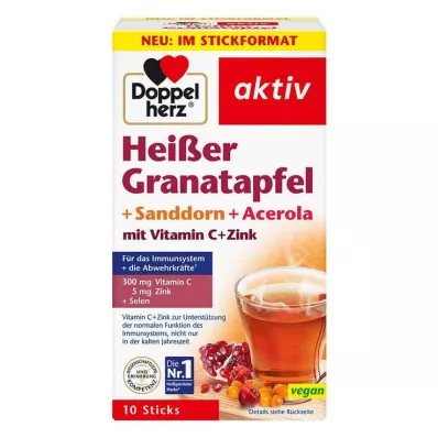 DOPPELHERZ romã quente+espinheiro+acerola, 10 unid DOPPELHERZ romã quente+espinheiro+acerola, 10 unid