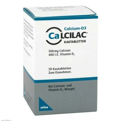 CALCILAC Comprimidos mastigáveis, 50 unidades