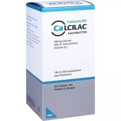 CALCILAC Comprimidos mastigáveis, 180 unidades