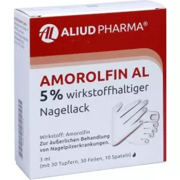 AMOROLFIN AL 5% de ingrediente ativo para verniz de unhas, 3 ml