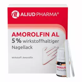 AMOROLFIN AL 5% de ingrediente ativo para verniz de unhas, 5 ml